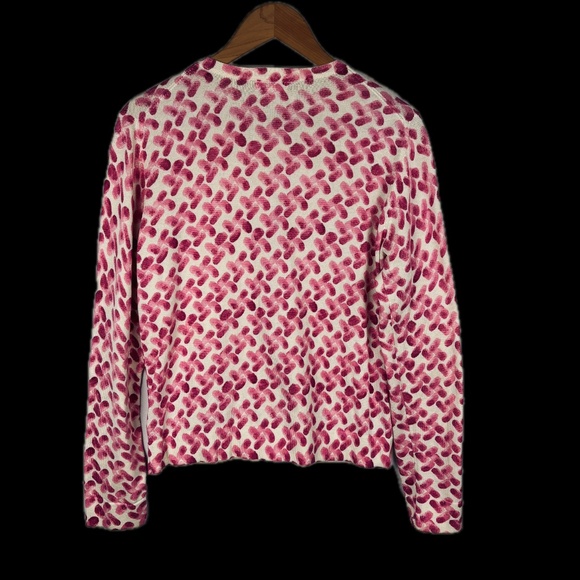 Lilly Pulitzer Cardigan Button Down Sweater XL Barbiecore Cotton Classic Preppy - Picture 3 of 10